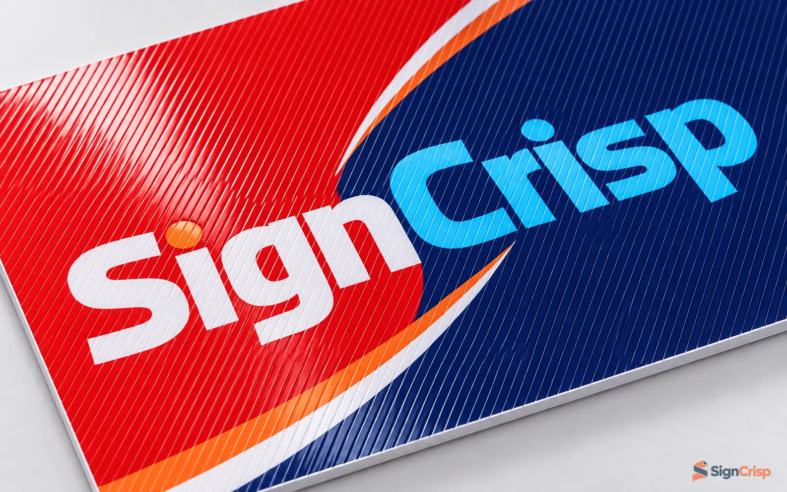 Heavy-duty twill textured anti-slip floor graphic overlaminate film by SignCrisp